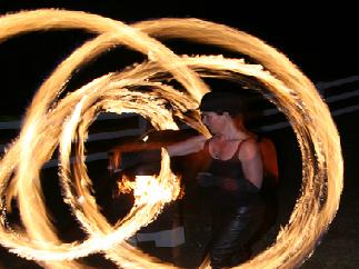 Yvonne Fire Spinning